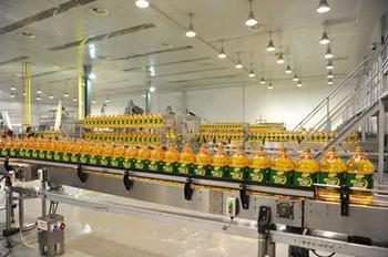 食用油灌裝機(jī)灌裝玉米油展示